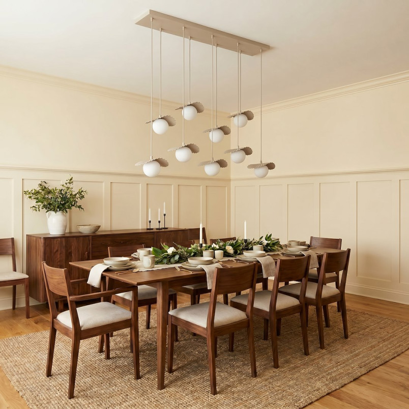 Lampa Flora 9 Mokka Opal Emibig