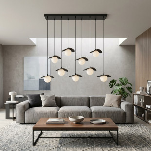 Lampa Flora 9 Black Opal Emibig