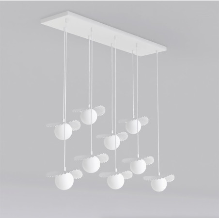 Lampa Flora 9 White Opal Emibig