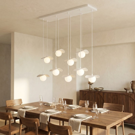 Lampa Flora 9 White Opal Emibig