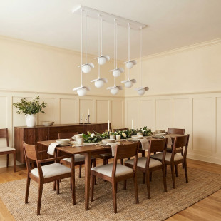 Lampa Flora 9 White Opal Emibig