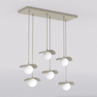 Lampa Flora 6 Mokka Opal Emibig