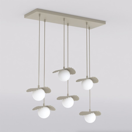 Lampa Flora 6 Mokka Opal Emibig