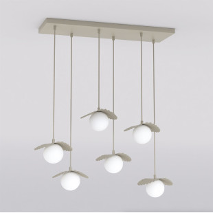 Lampa Flora 6 Mokka Opal Emibig