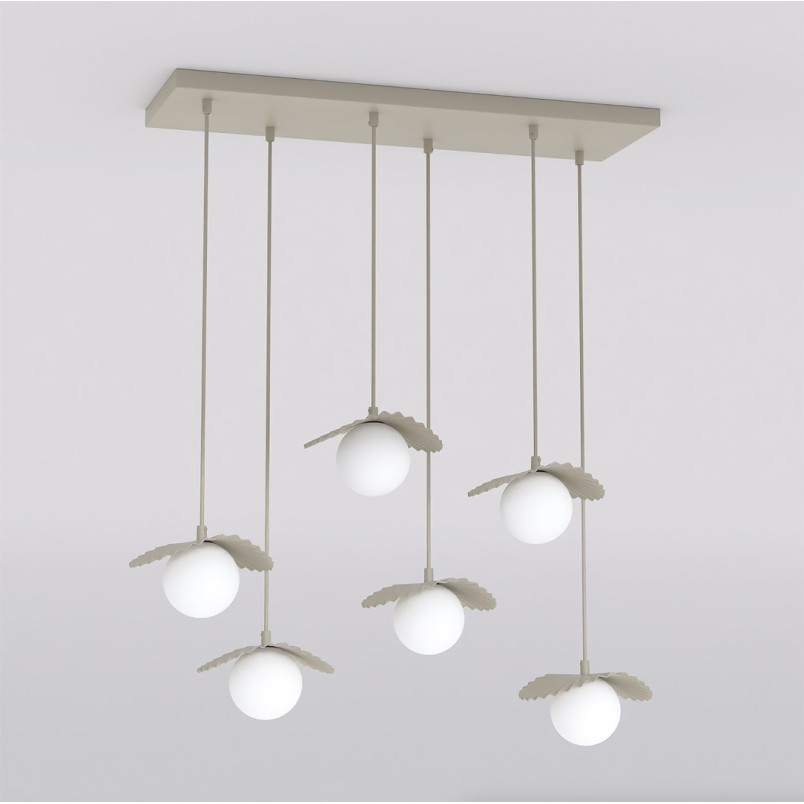 Lampa Flora 6 Mokka Opal Emibig