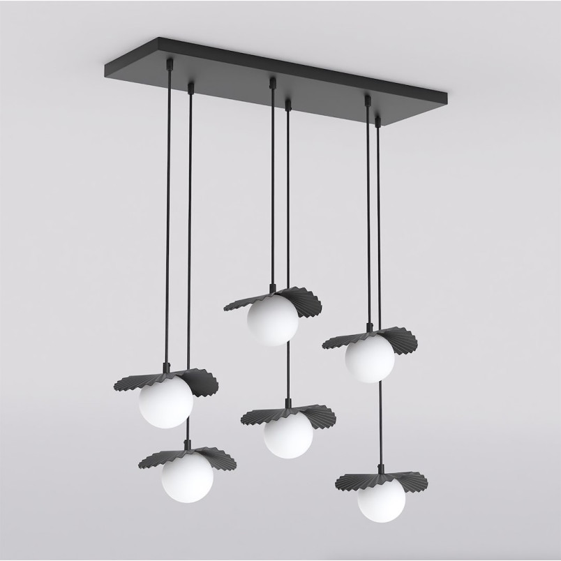 Lampa Flora 6 Black Opal Emibig