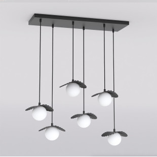 Lampa Flora 6 Black Opal Emibig