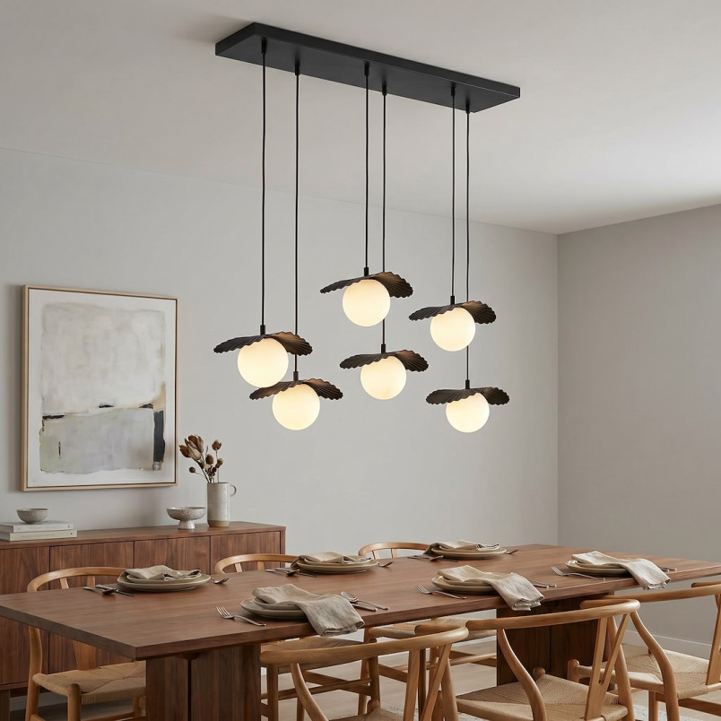 Lampa Flora 6 Black Opal Emibig