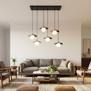 Lampa Flora 6 Black Opal Emibig