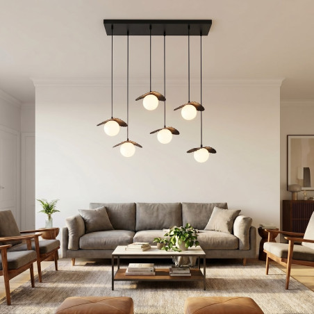 Lampa Flora 6 Black Opal Emibig