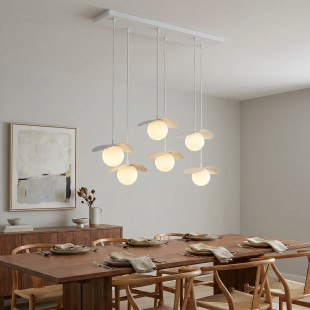 Lampa Flora 6 White Opal Emibig