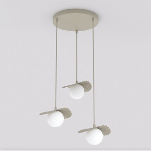 Lampa Flora 3Prem Mokka Opal Emibig
