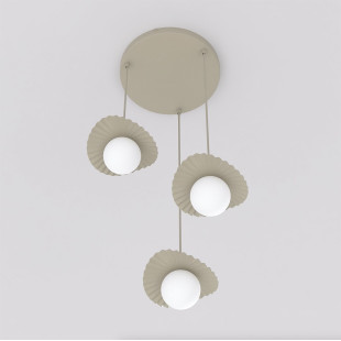 Lampa Flora 3Prem Mokka Opal Emibig