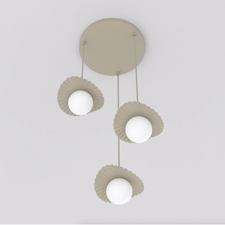 Lampa Flora 3Prem Mokka Opal Emibig