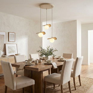 Lampa Flora 3Prem Mokka Opal Emibig