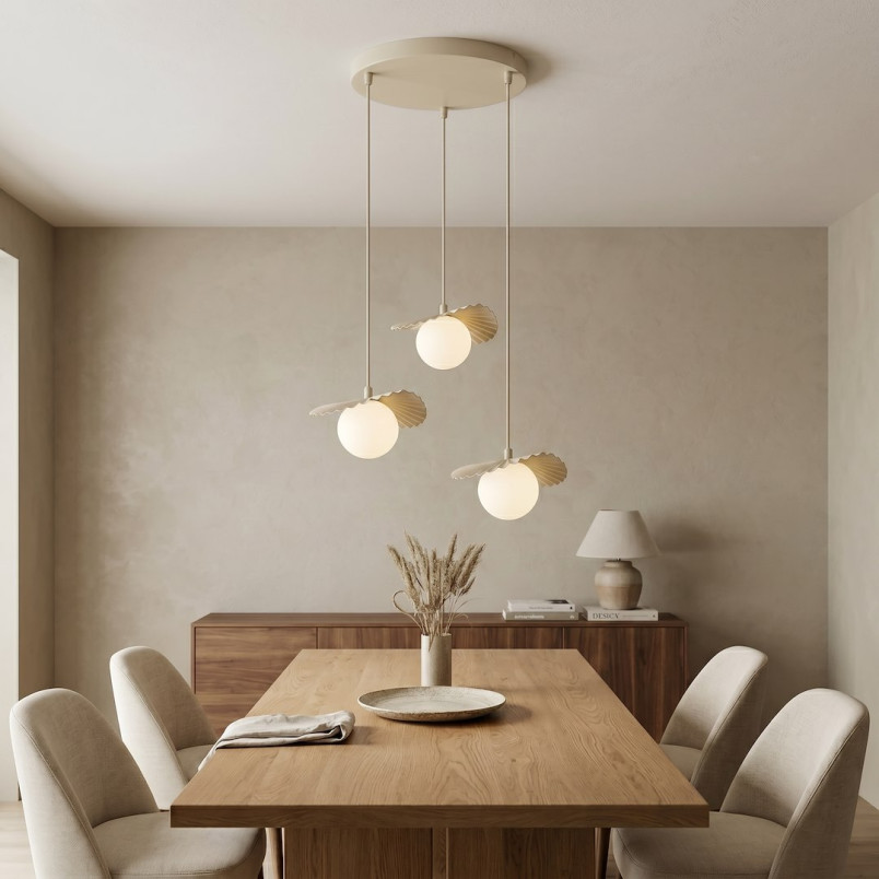 Lampa Flora 3Prem Mokka Opal Emibig