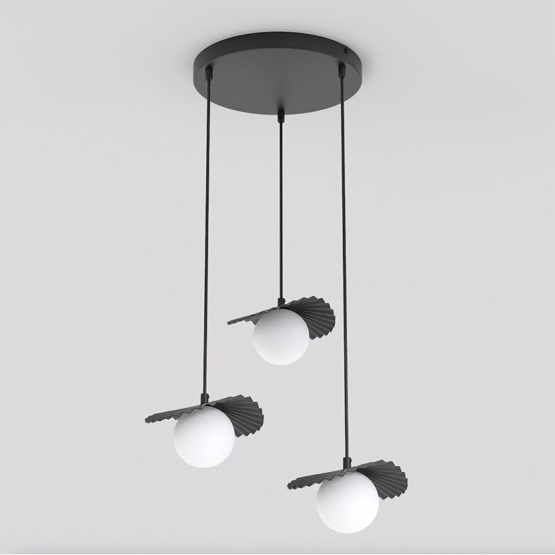 Lampa Flora 3Prem Black Opal Emibig
