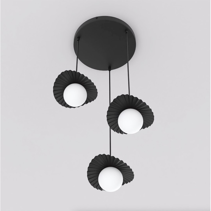 Lampa Flora 3Prem Black Opal Emibig