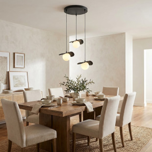 Lampa Flora 3Prem Black Opal Emibig