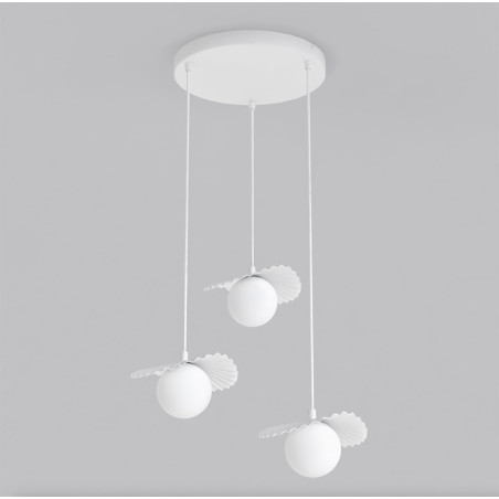 Lampa Flora 3Prem White Opal Emibig