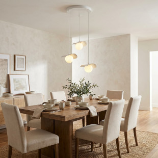 Lampa Flora 3Prem White Opal Emibig