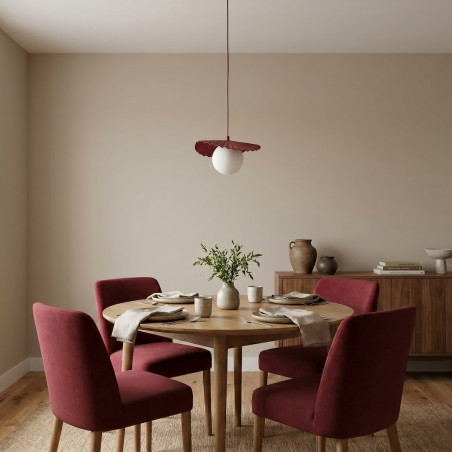 Lampa Flora 1 Burgundy Opal Emibig