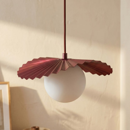 Lampa Flora 1 Burgundy Opal Emibig