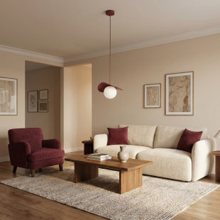 Lampa Flora 1 Burgundy Opal Emibig