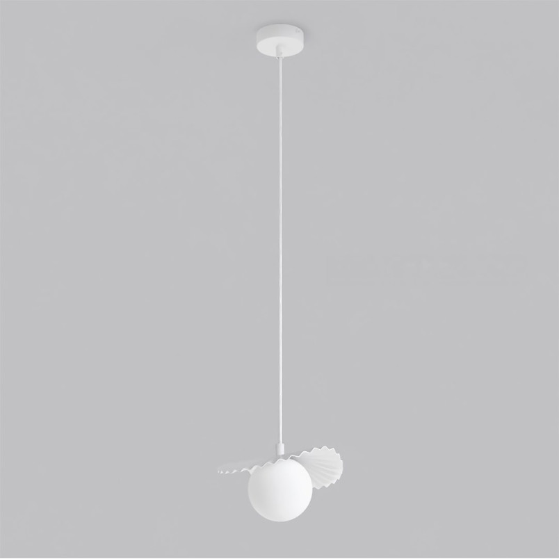 Lampa Flora 1 White Opal Emibig