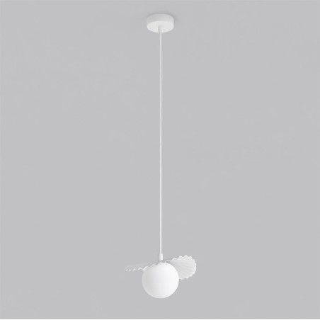Lampa Flora 1 White Opal Emibig
