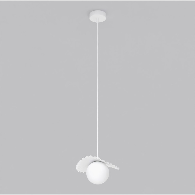 Lampa Flora 1 White Opal Emibig
