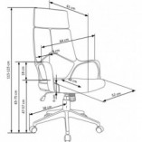 Fotel gabinetowy Voyager Halmar | Niebieski, Ergonomiczny
