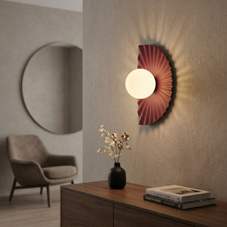 Lampa Flora K1 Burgundy Opal Emibig