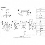Fotel gabinetowy Voyager Halmar | Niebieski, Ergonomiczny