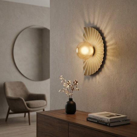Lampa Flora K1 Mokka Amber Emibig