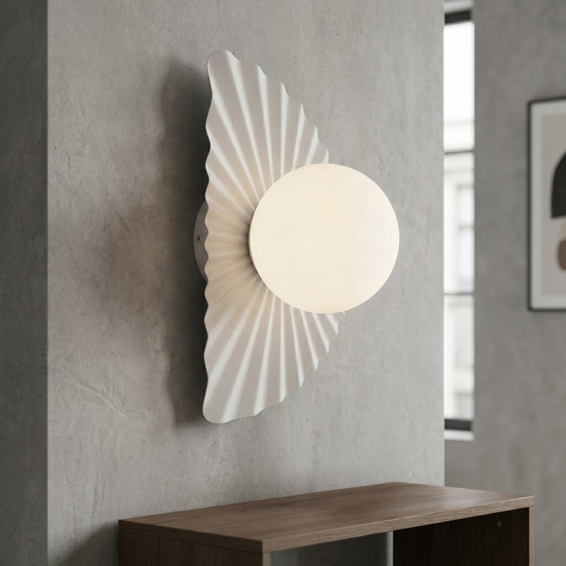 Lampa Flora K1 White Opal Emibig