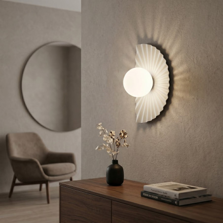 Lampa Flora K1 White Opal Emibig