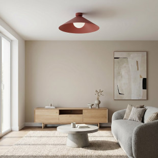 Lampa Mono 1L Plafon Burgundy Opal Emibig