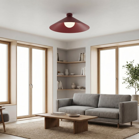 Lampa Mono 1L Plafon Burgundy Opal Emibig