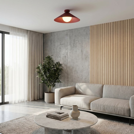 Lampa Mono 1M Plafon Burgundy Opal Emibig