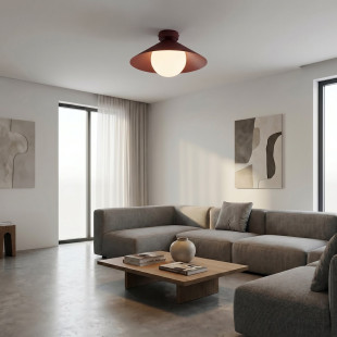 Lampa Mono 1S Plafon Burgundy Opal Emibig