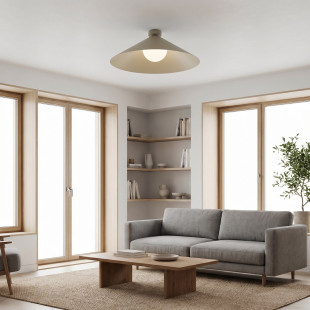 Lampa Mono 1L Plafon Mokka Opal Emibig