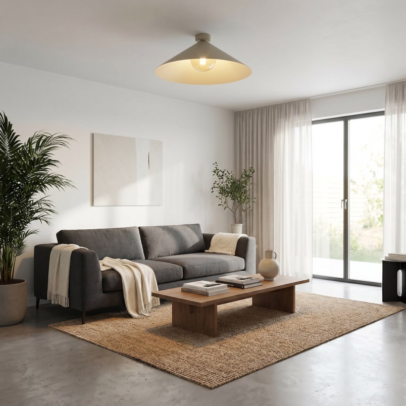 Lampa Mono 1L Plafon Mokka Amber Emibig