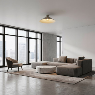 Lampa Mono 1L Plafon Mokka Amber Emibig