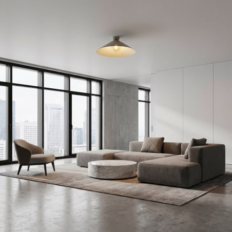 Lampa Mono 1L Plafon Mokka Amber Emibig