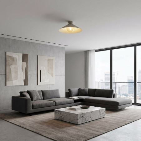 Lampa Mono 1M Plafon Mokka Amber Emibig