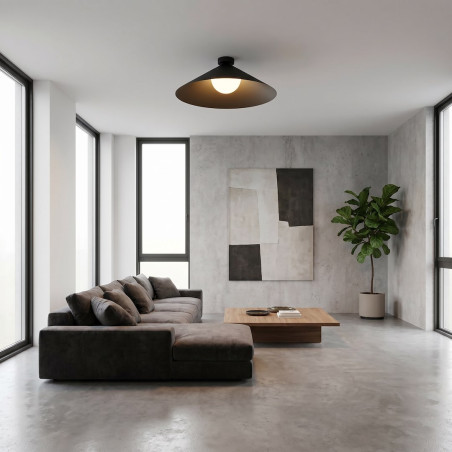 Lampa Mono 1L Plafon Bl Opal Emibig
