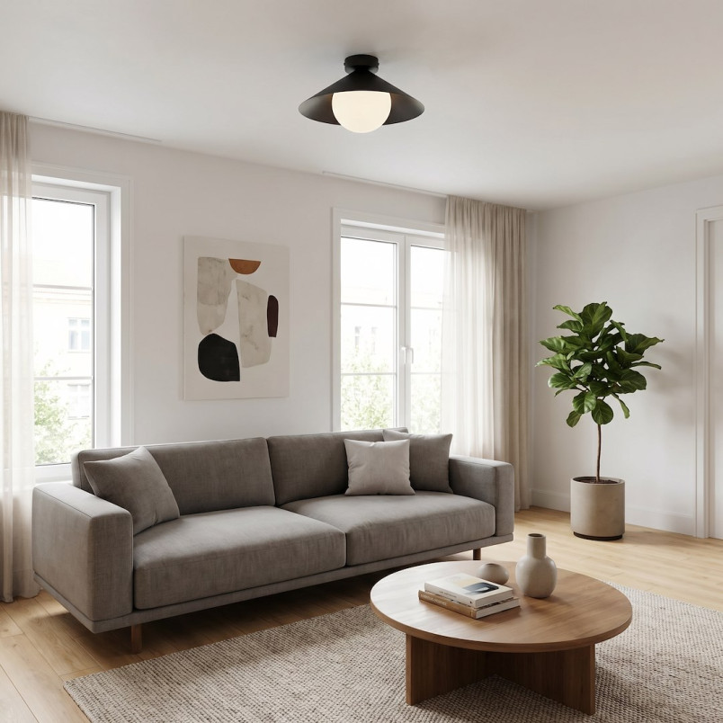 Lampa Mono 1S Plafon Bl Opal Emibig