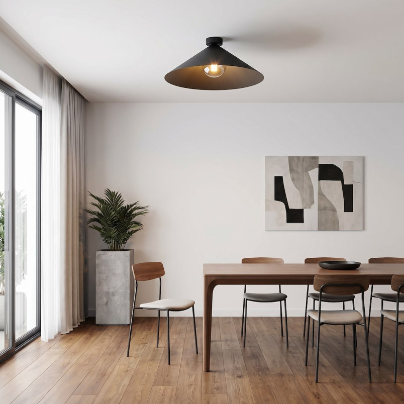 Lampa Mono 1L Plafon Bl Grafit Emibig