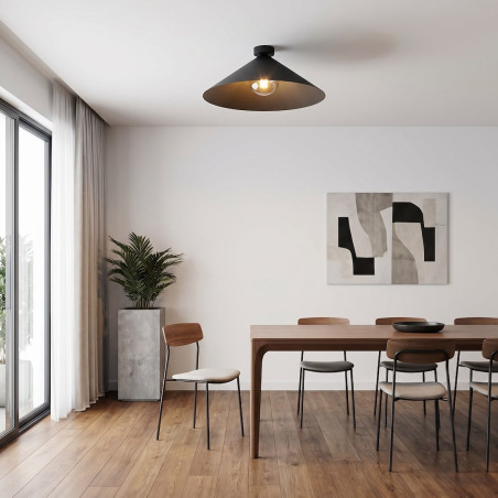 Lampa Mono 1L Plafon Bl Grafit Emibig